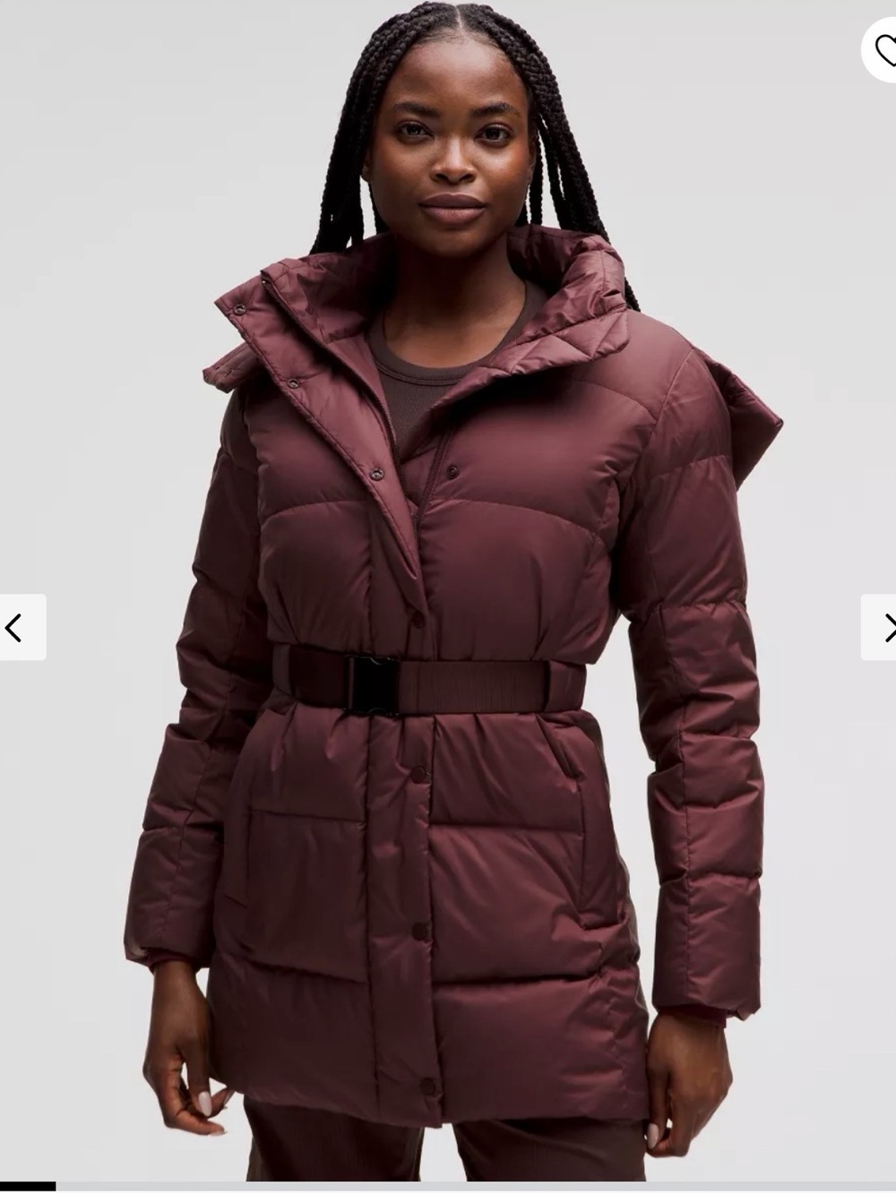 Lululemon Wunder Puff Waist Jacket-
Cassis